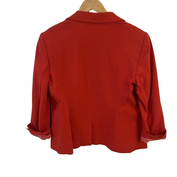 The Limited Retro Poppy Reddish Orange Blazer | Size Medium - Picture 2 of 9